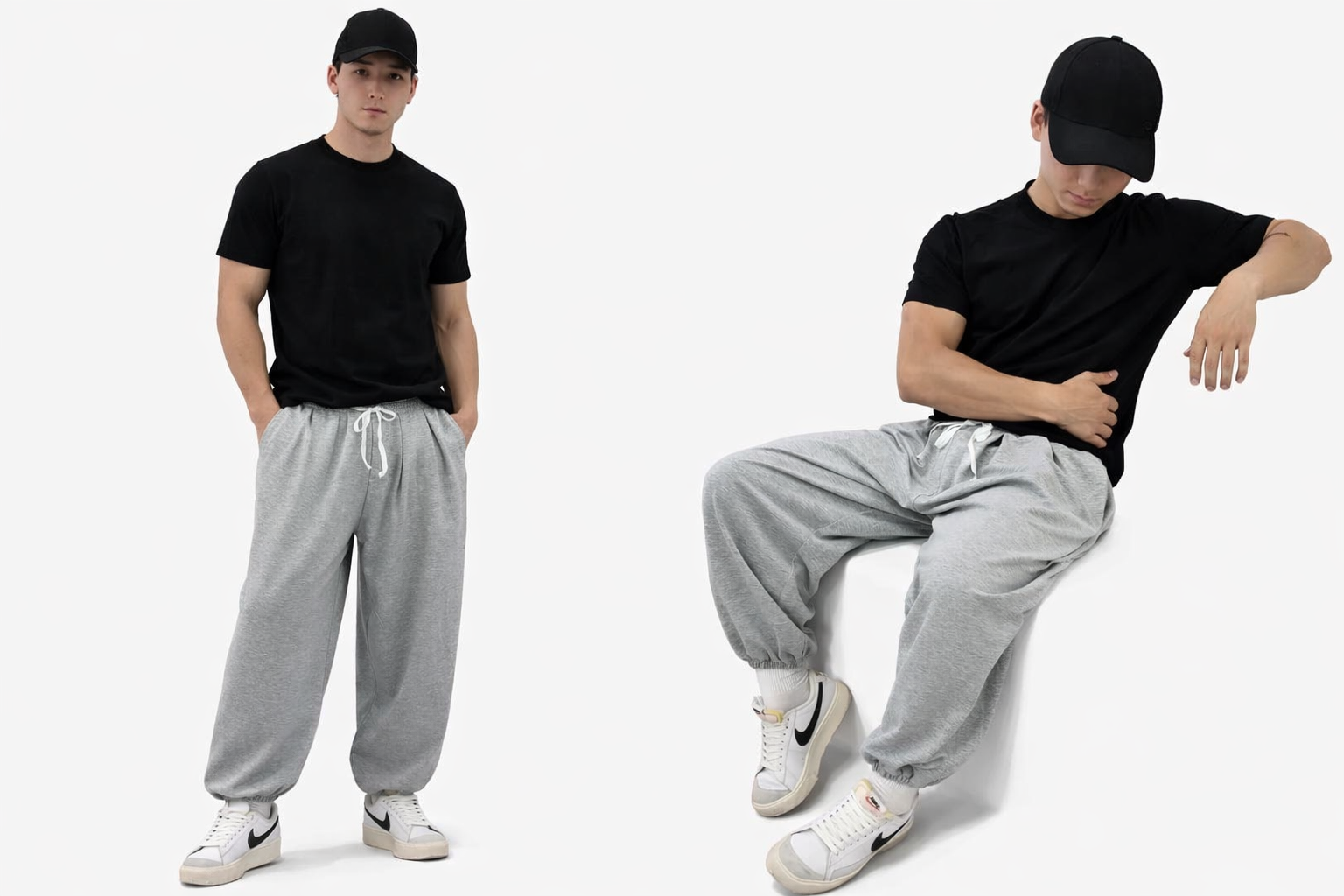 Oversize Combo Set - Grey